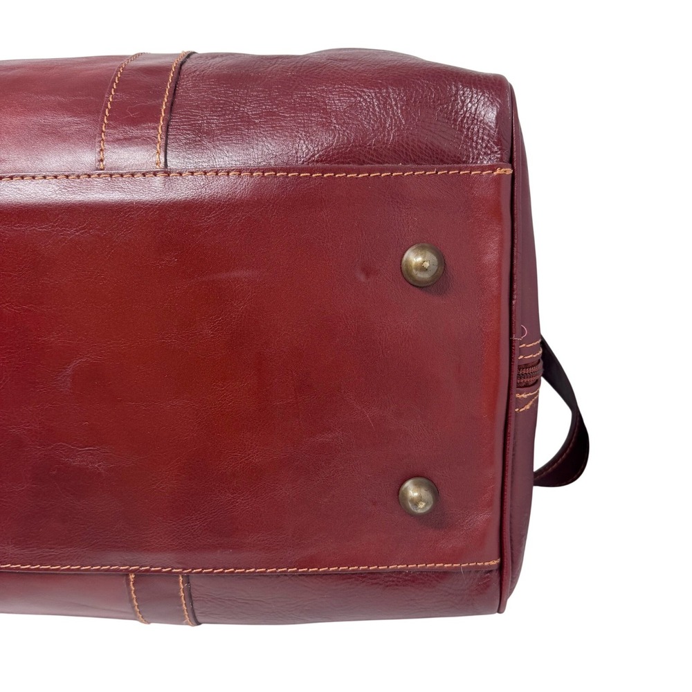 Cenzo Brown Calfskin Leather Duffle Weekender 21" Heritage Carry-On - Picture 10 of 15
